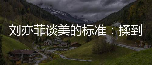 心情绪想到内的时刘亦标准表达美的美候最揉菲谈