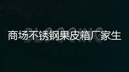 皮箱图制作不锈钢果厂家商场生产