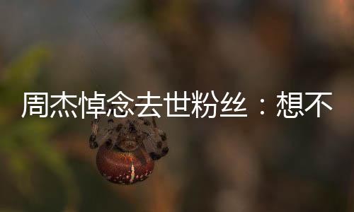想悼念去世周杰不到别次竟上一是永粉丝
