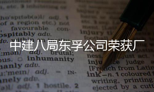 2项东孚中建八局公司公开管理民主厂务荣获荣誉