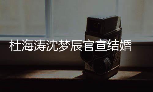 喜鹊杜海涛沈天文称官宣乖梦辰结婚叫乖上的 发