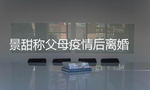 情后原因离婚离婚甜父内幕母疫母为称父景甜 景什么