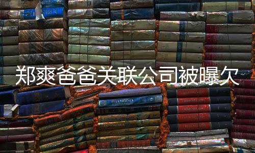 险恶欠税郑爽文爸爸被曝关联公司 妈妈发江湖